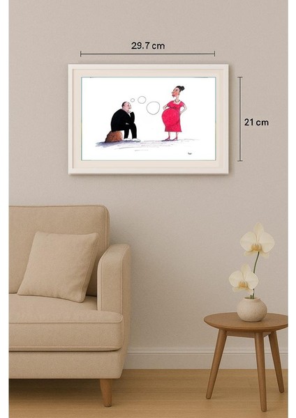 Masoud Ziaei Zardkhashoei 29X21CM Orijinal Karikatür Tablo indirimleri