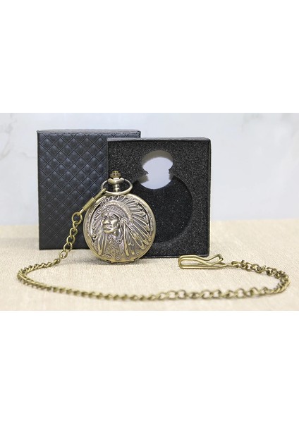 Özel Kutulu Kızılderili Köstekli Saat