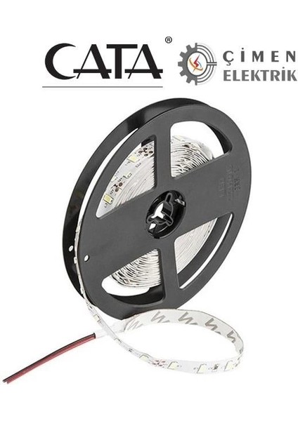5 Metre Cata Ct 4537 Şerit LED 12 Çip 3200K Gün Işığı