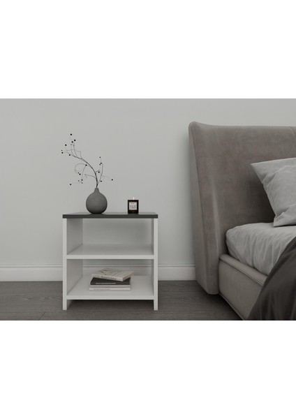 Mars Komodin Koyu Gri-Beyaz