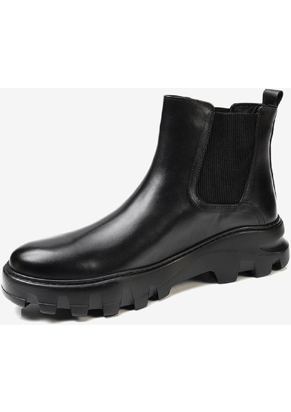Erkek Siyah Hakiki Deri Chelsea Bot 3K1TB75150