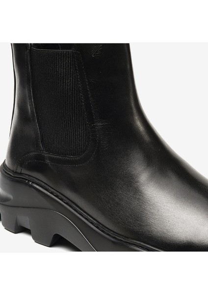 Erkek Siyah Hakiki Deri Chelsea Bot 3K1TB75150