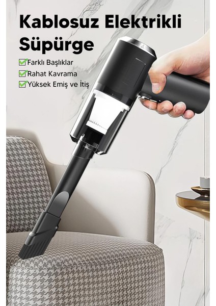 Taşınabilir Kablosuz Elektrikli El Süpürgesi- Ev, Ofis, Araba ,klavye Temizliği Için Ideal fiyatları