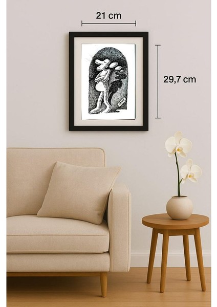 Chiorean Cornel Marin 29X21CM Orijinal Karikatür Tablo fiyatları