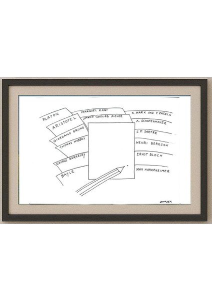 Stanko Zmazek 29X21CM Orijinal Karikatür Tablo