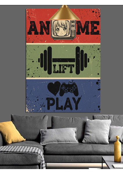 Spor Motivasyonel Poster Metin Dekoratif Kanvas - Mdf Ahşap Tablo indirimleri