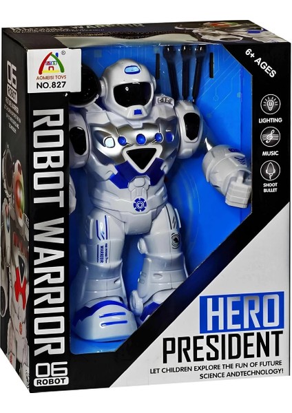 Hareketli Işıklı ve Sesli Ok Atan Oyuncak Robot modelleri