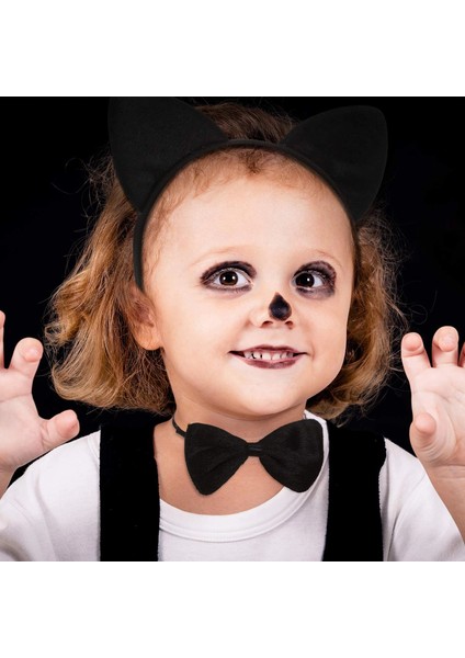 Kedi Kostüm Taç Kuyruk Papyon Seti 1 Adet modelleri