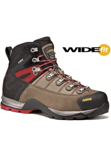 Fugitive Wide(Geniş Kalıp) Gore Tex Erkek Trekking Botu Bej-Kırmızı - 41 1/3