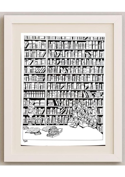 Daniel Rosell Montalban 43X30CM Orijinal Karikatür Tablo fırsatları