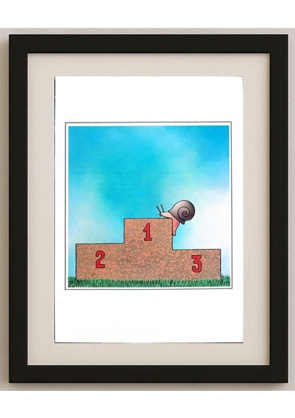 Nikolae Ionita 29X21CM Orijinal Karikatür Tablo