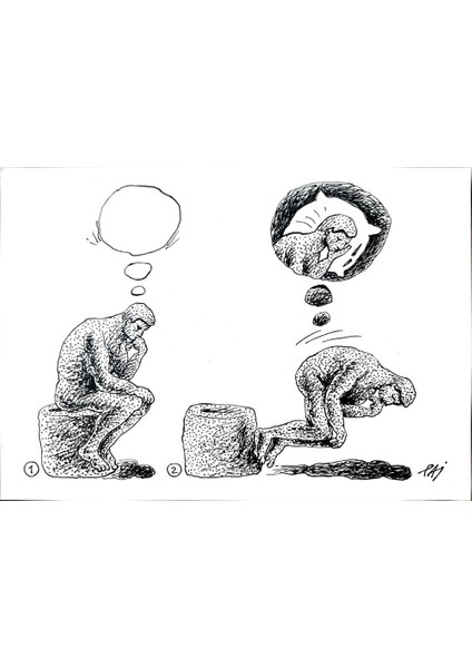 Julian Pena Pai 29X21CM Orijinal Karikatür Tablo modelleri