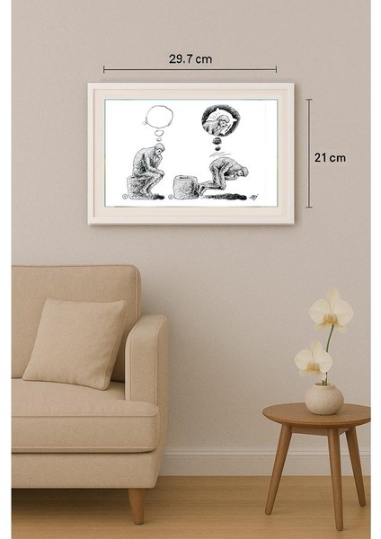 Julian Pena Pai 29X21CM Orijinal Karikatür Tablo indirimleri