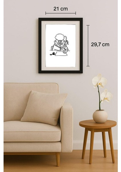 Francisco Juska Filho 29X21CM Orijinal Karikatür Tablo fiyatları