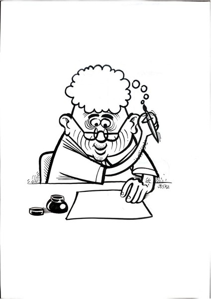 Francisco Juska Filho 29X21CM Orijinal Karikatür Tablo modelleri