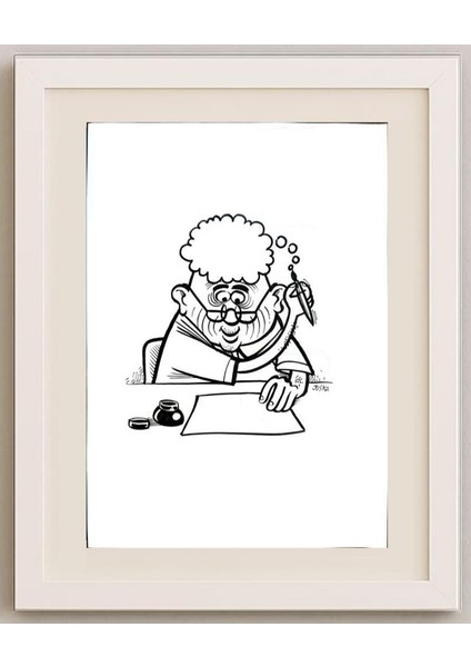 Francisco Juska Filho 29X21CM Orijinal Karikatür Tablo fırsatları