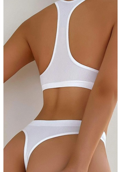 Kadın Beyaz Desteksiz Seamless Tangalı Iç Çamaşır Takımı – Modern, Konforlu fırsatları