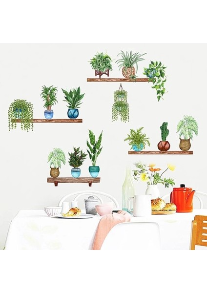 Tropikal Bitkiler Duvar Stickerı Model B modelleri