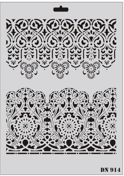 Rich Dantel Seri DN-914 Stencil 35X25 cm