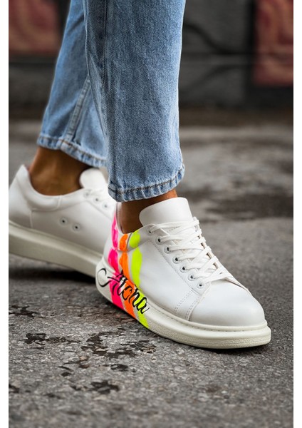 CH254 - Cbt Pittura Erkek Ayakkabı 501 Aloha Sarı Pembe Beyaz fiyatları