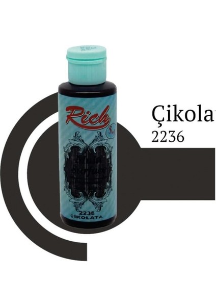 Rich Multi Surface 2236 Çikolata Akrilik Boya 120 cc