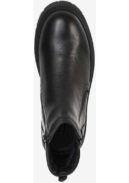 Erkek Siyah Hakiki Deri Casual Bot 3K1KB75169