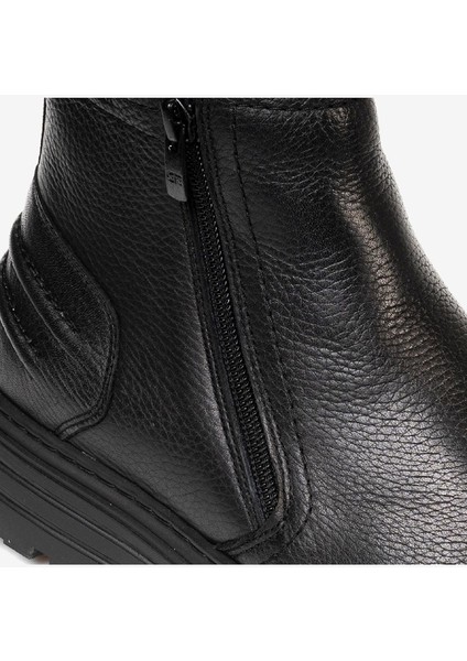 Erkek Siyah Hakiki Deri Casual Bot 3K1KB75169