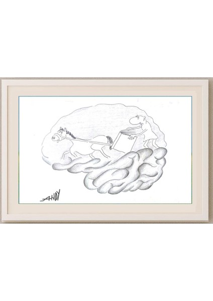 Andy Chaushu 29X21CM Orijinal Karikatür Tablo fırsatları