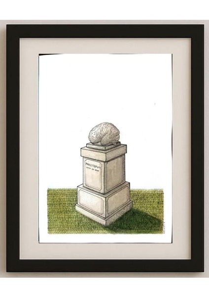 Ivan Kovacik 29X21CM Orijinal Karikatür Tablo
