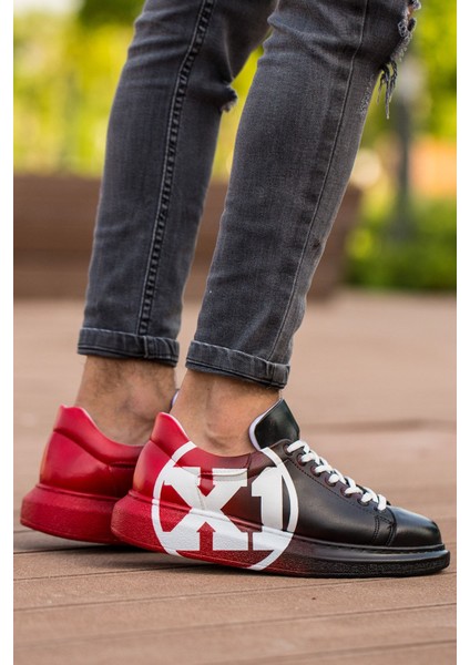 CH254 - Cbt Pittura Erkek Ayakkabı 445 Sıyah / Kırmızı X1 modelleri