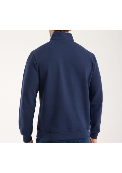 oste Fermuar Yaka Indigo Regular Fit modelleri