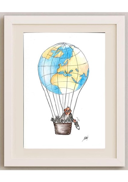 Petar Strinic 29X21CM Orijinal Karikatür Tablo fırsatları