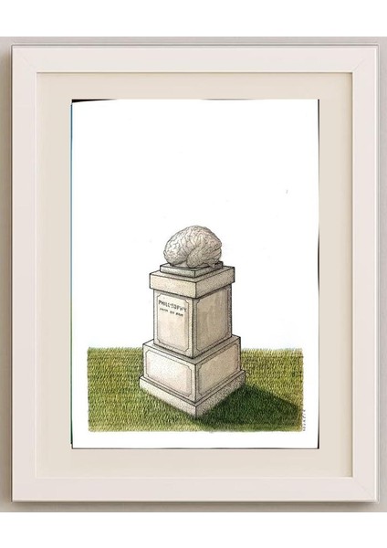 Ivan Kovacik 29X21CM Orijinal Karikatür Tablo fırsatları