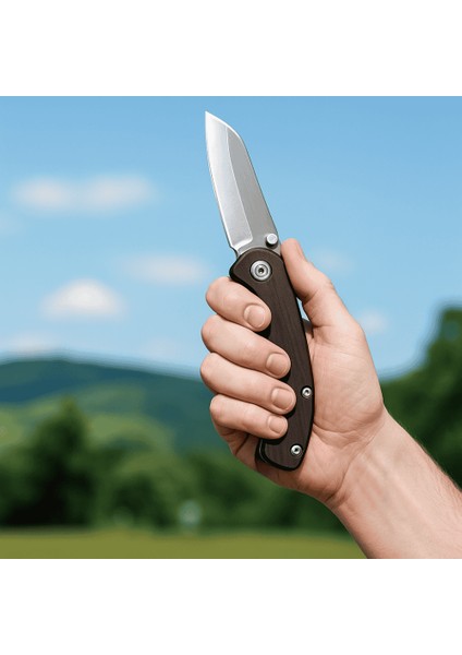 Afrika Sapelli Saplı Kilit Mekanizmalı Isme Özel Yazılı Dövme Çelikten Avcı Kamp Bıçağı - F112 fiyatları