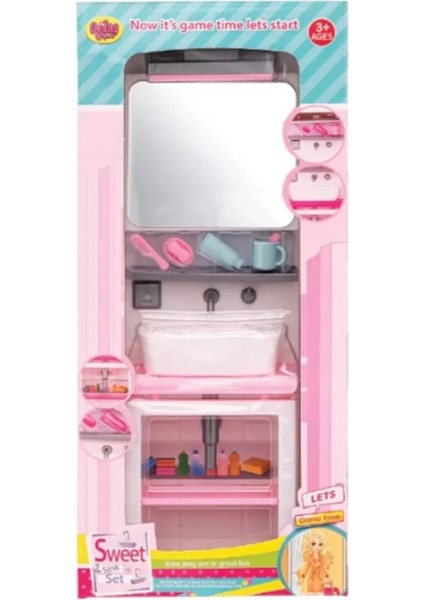 Kutuda Aynalı Lavabo Seti