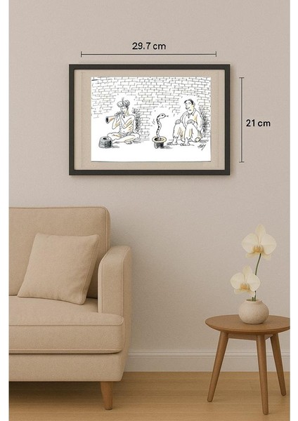 Julian Pena Pai 29X21CM Orijinal Karikatür Tablo fiyatları