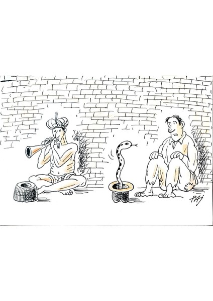 Julian Pena Pai 29X21CM Orijinal Karikatür Tablo modelleri