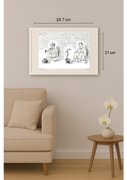 Julian Pena Pai 29X21CM Orijinal Karikatür Tablo indirimleri