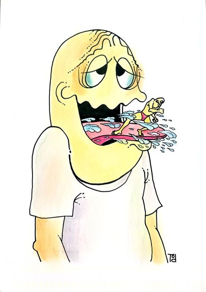 Tomislav Dusanic 29X21CM Orijinal Karikatür Tablo modelleri