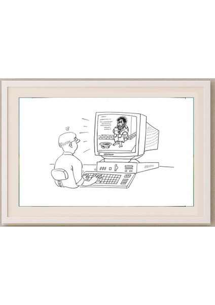 Feng Hui Cang 25X18CM Orijinal Karikatür Tablo fırsatları