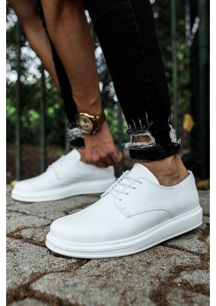 CH003 - Cbt Pelle Classica Erkek Ayakkabı Beyaz indirimleri