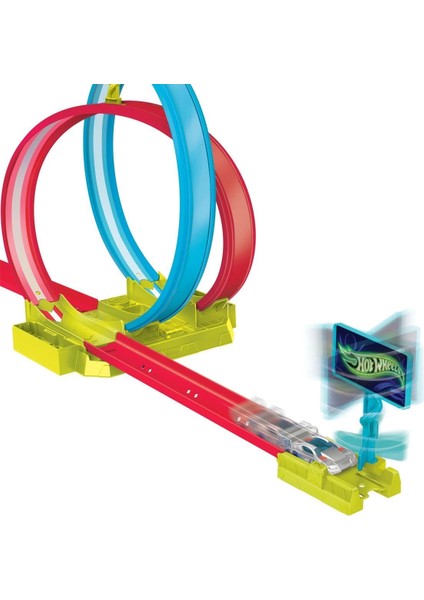 HPC05 Hot Wheels Neon Yarışlar Çifte Çemberde Yarış Seti modelleri