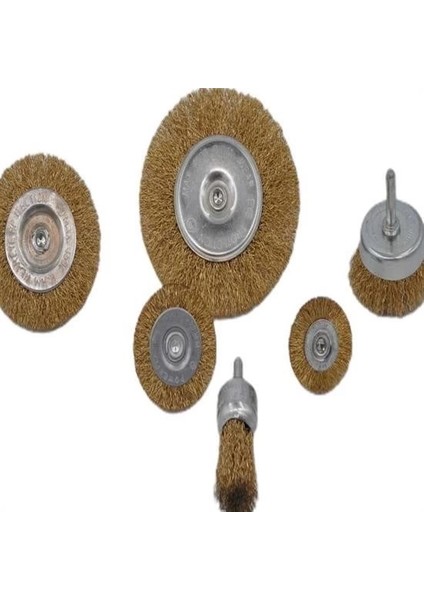 6'lı Pimli Tel Fırça Seti Pas Yağ Kir Boya Yapışkan Çözücü indirimleri