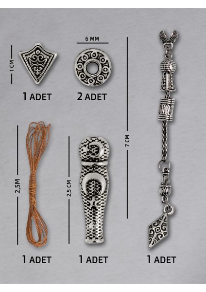 1 Adet Tekli Baklava Püskül Seti – Doğal Taş | Epoksi Tesbih ve Takı Yapımı Için Şık ve Dayanıklı