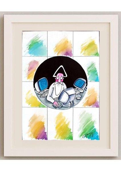 Cristian Topan 29X21CM Orijinal Karikatür Tablo fırsatları