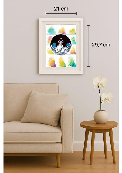 Cristian Topan 29X21CM Orijinal Karikatür Tablo indirimleri