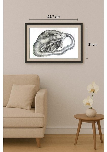 Ali Divandari 29X21CM Orijinal Karikatür Tablo fiyatları