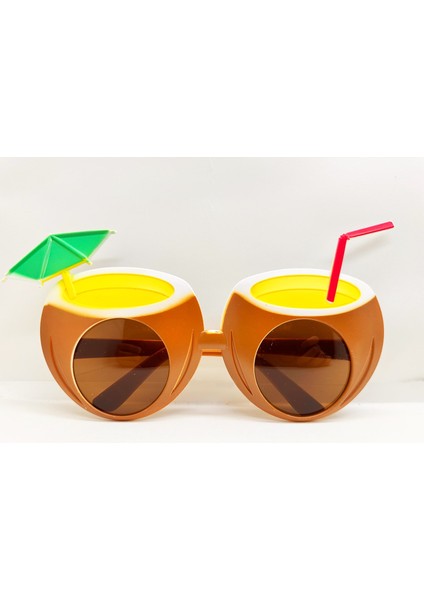 Hindistan Cevizi Tasarımlı Yaza Merhaba Parti Gözlüğü modelleri