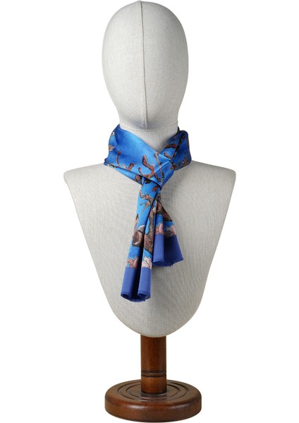 %100 Ipek Şal Fular (27X135 Cm)-Vincent Van Gogh (Badem Ağacı Saks Mavi) fiyatları