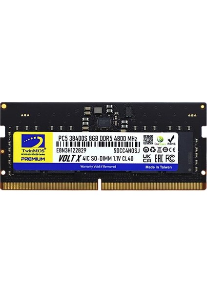 8 GB Ddr5 4800MHZ Twınmos Nb TMD58GB4800S40
